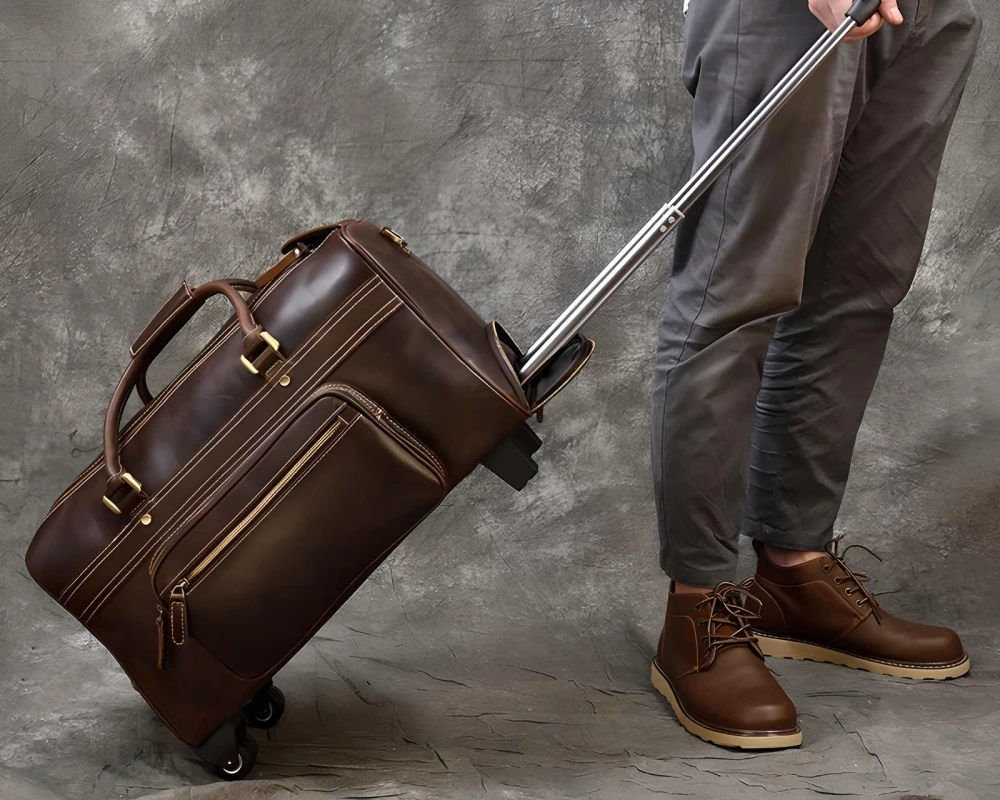 leather carry on travel bags